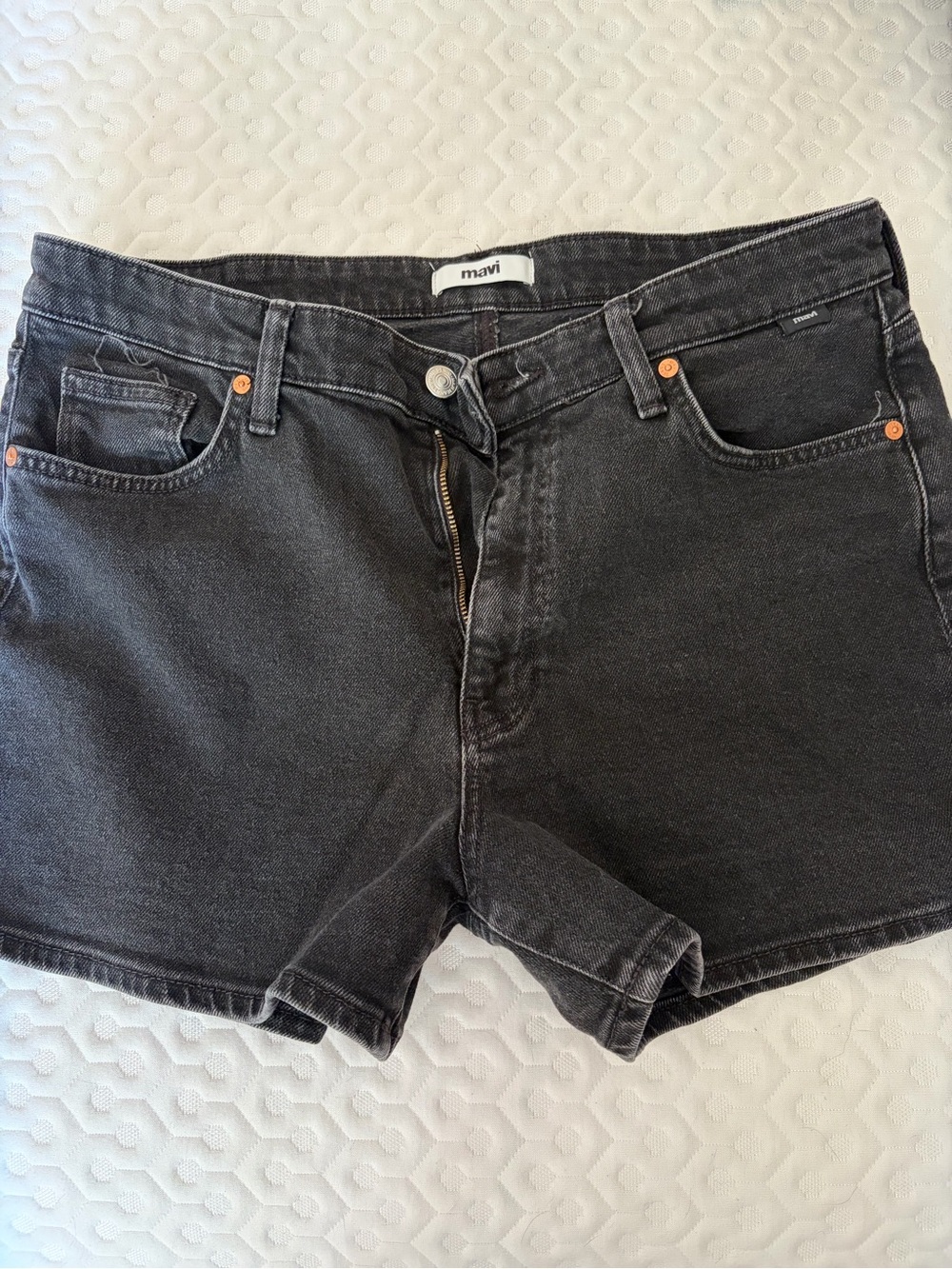 Mavi Heidi Black Denim Shorts Size 31
